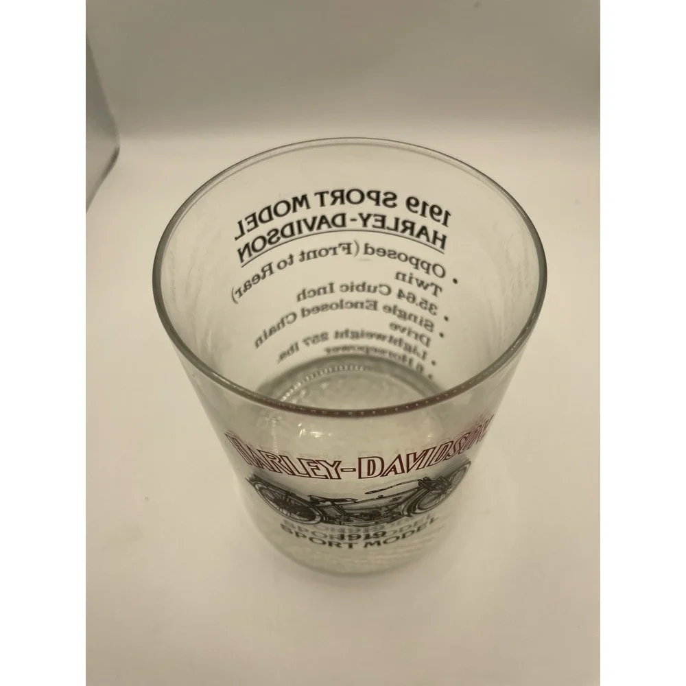 Harley Davidson Collection Cup Glass 1919‎ Sport Model Rocks Whiskey Tumbler